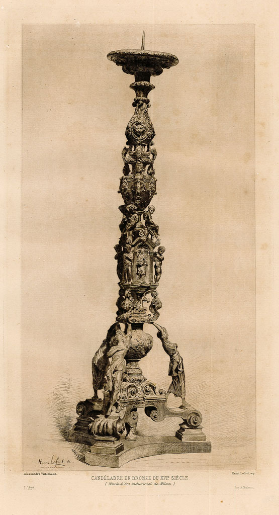 Candelabre en bronze du XVI siecle