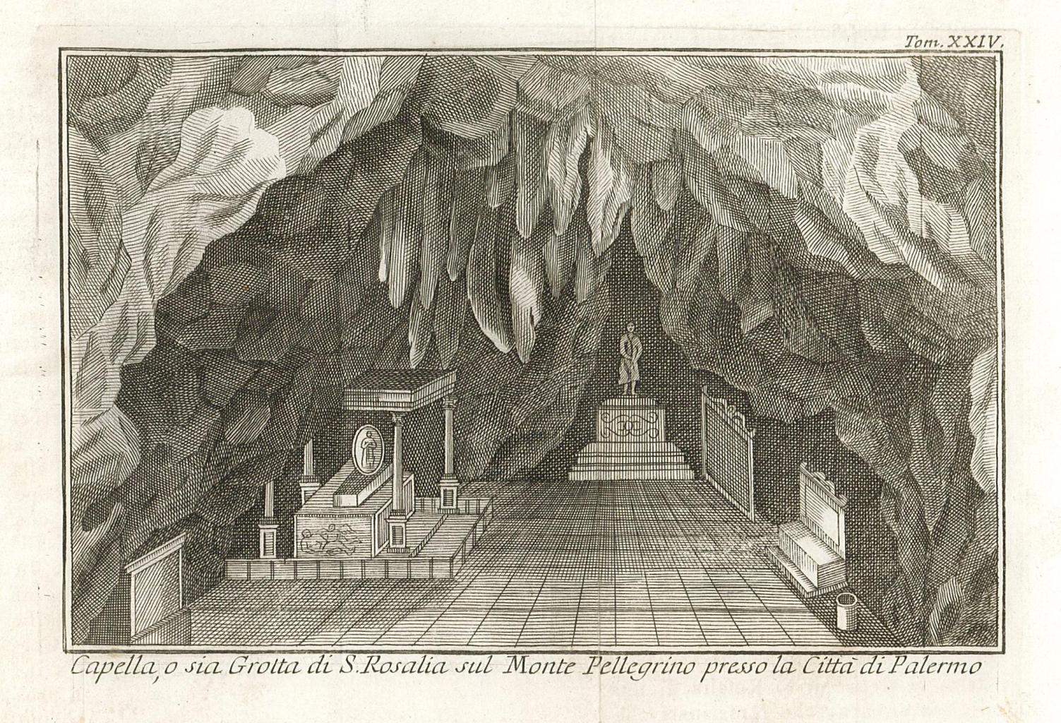 Cappella, o sia Grotta di S. Rosalia sul Monte Pellegrino …