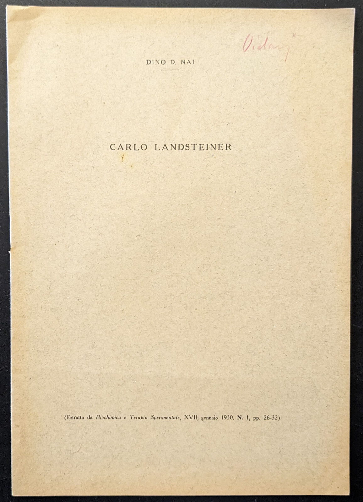 Carlo Landsteiner