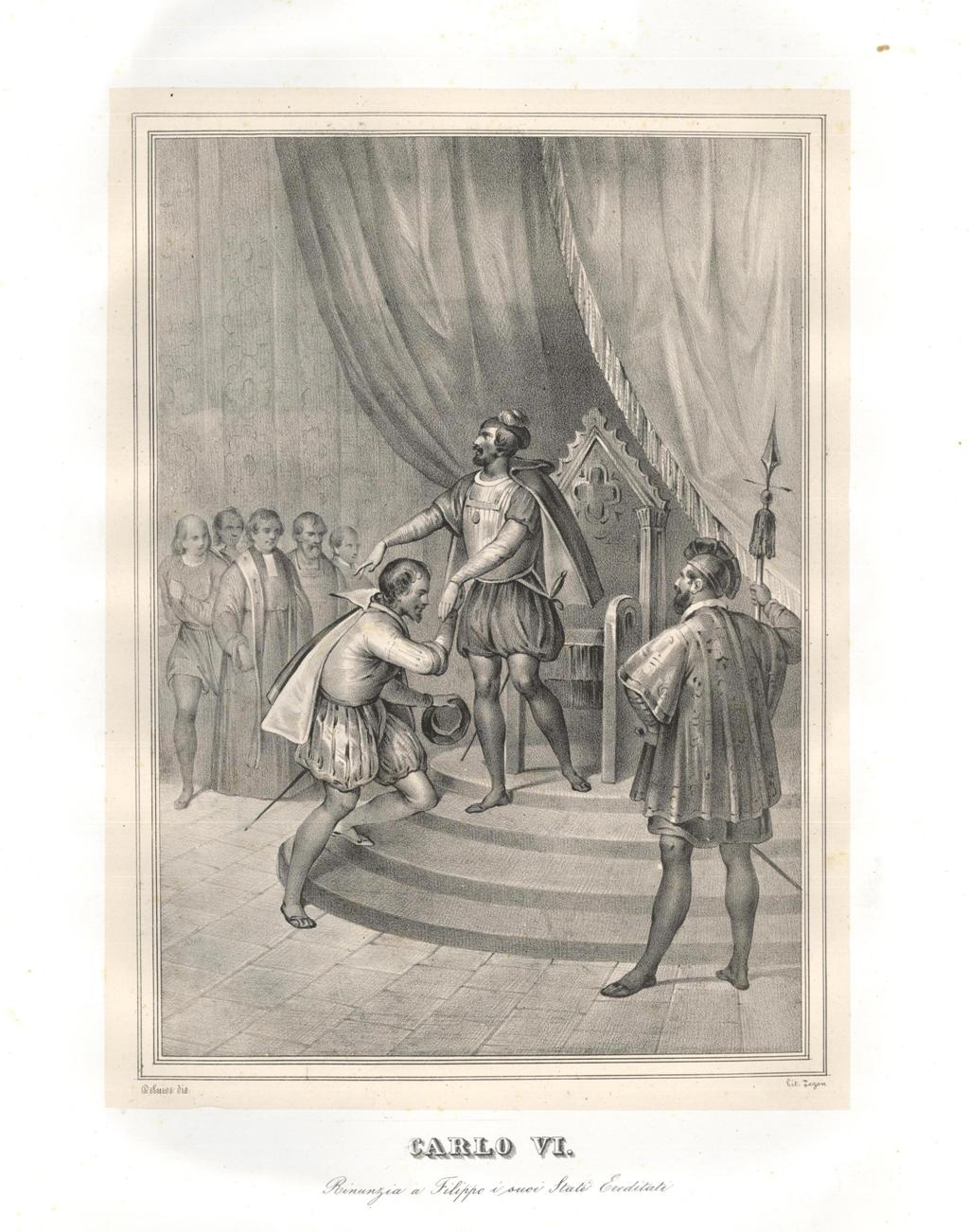 Carlo V° / Rinunzia a Filippo i suoi Stati Ereditari