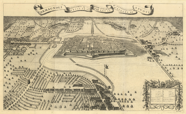 Carmagnoli ingenomen in 1691 Door Syn H.t den P.r Eugenius …