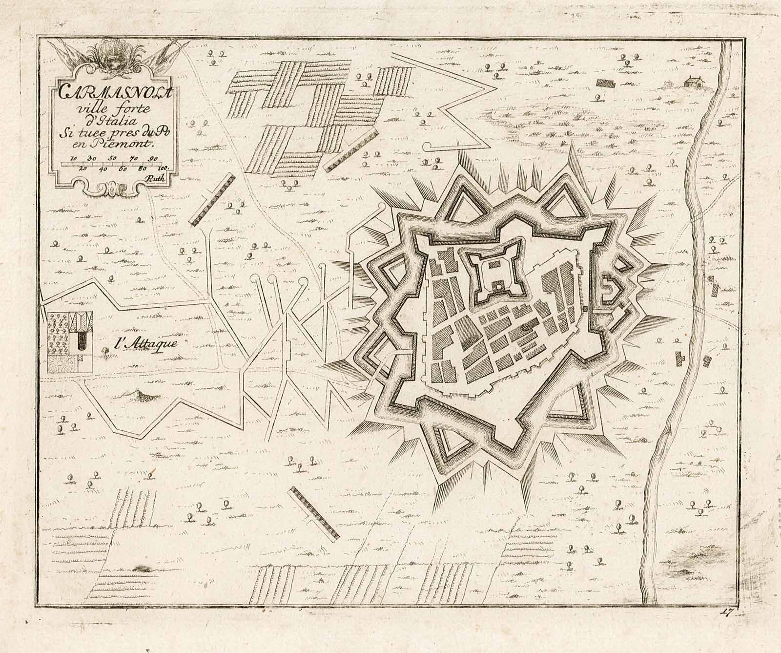 Carmasnola / ville forte / d'Italia / Si tuee pres …