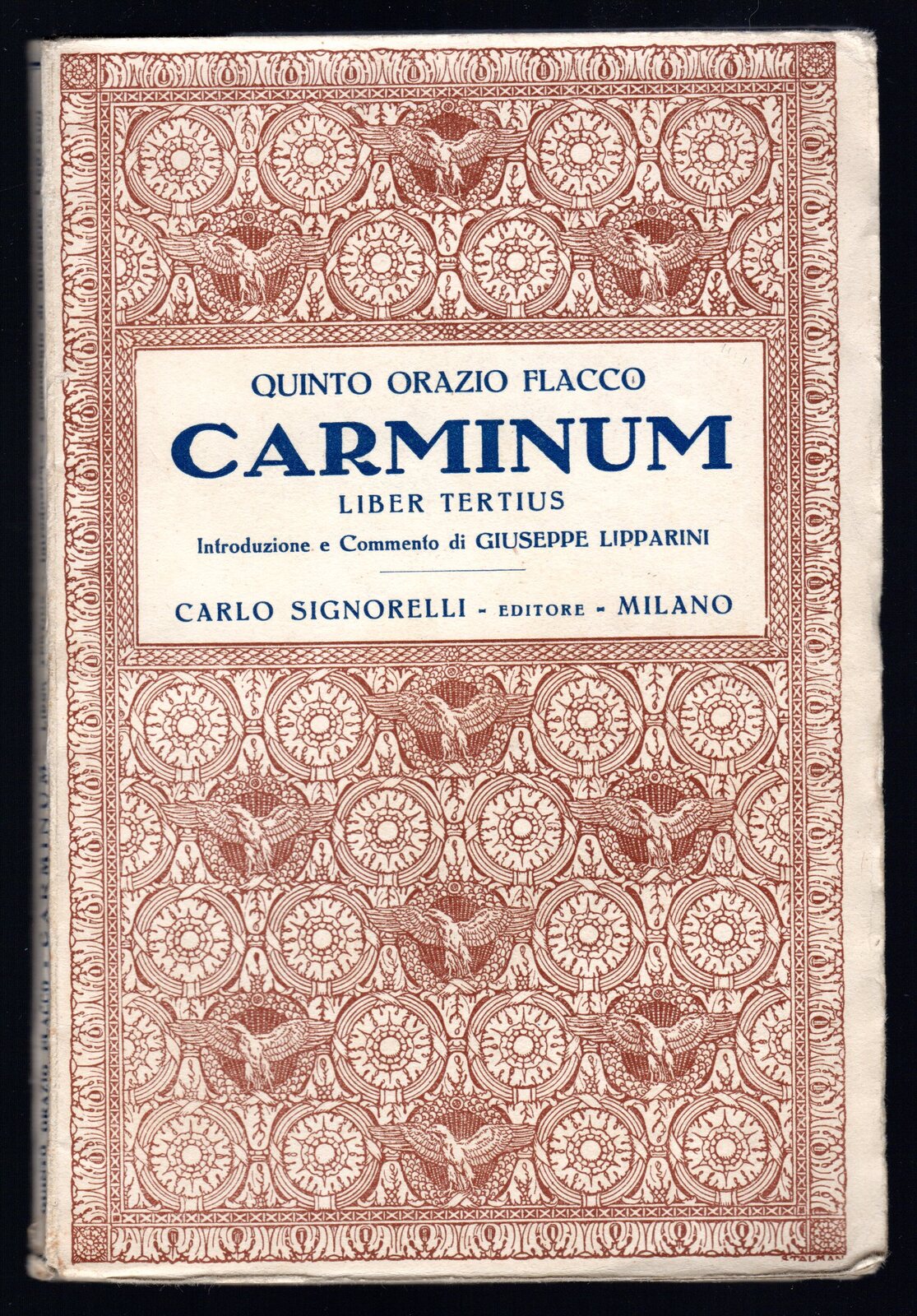 Carminum. Liber tertius