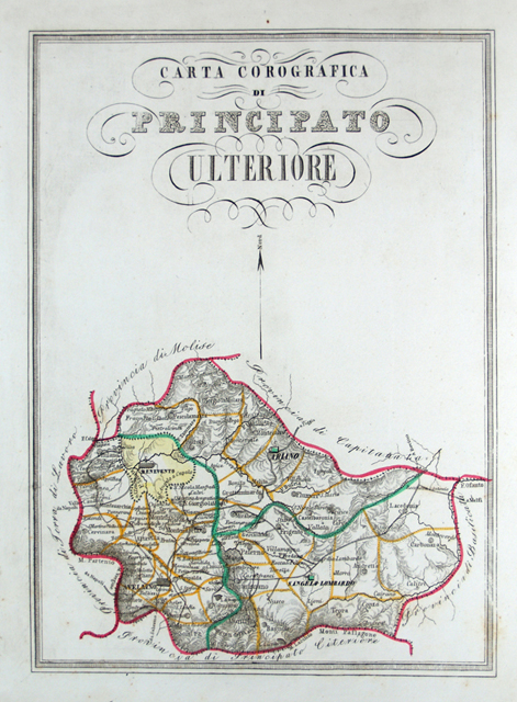 Carta Corografica di Principato Ulteriore