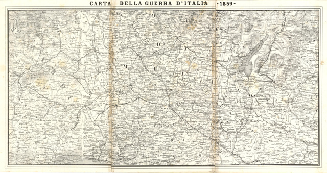 Carta della guerra d'Italia - 1859 -