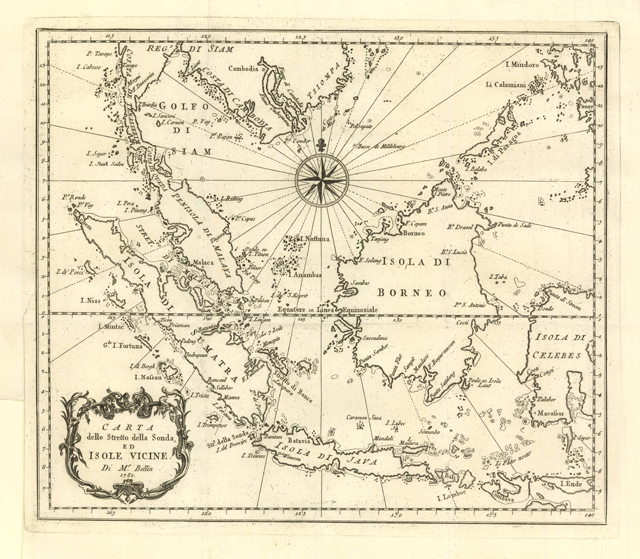 Carta dello stretto della Sonda ed isole vicine