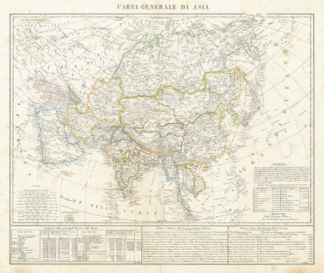 Carta generale di Asia