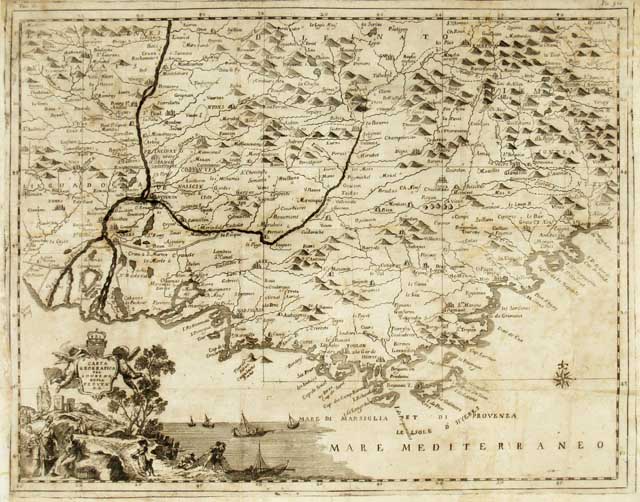 Carta Geografica del Governo della Provenza