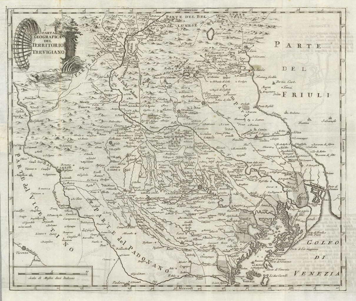 Carta Geografica del Territorio Trevigiano
