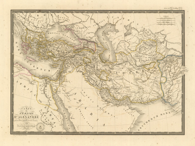 Carte de l'Empire d'Alexandre