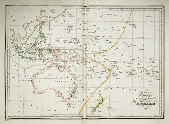Carte de l'Oceanie 1835