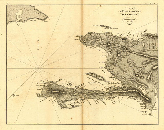Carte de la partie francaise de St. Domingue