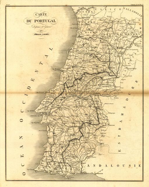 Carte du Portugal