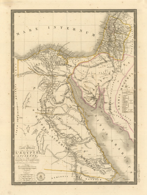 Carte Générale de l'Egypte ancienne, .