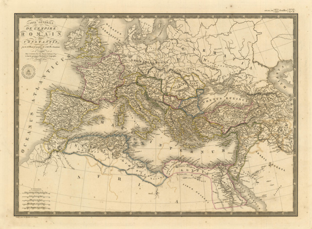 Carte Générale de l'Empire Romain sous Constantin