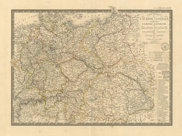Carte Générale de l'Europe Centrale .
