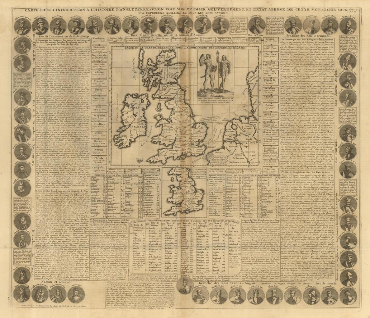 Carte pour l'introduction a l'Histoire d'Angleterre ou l'on Voit son …