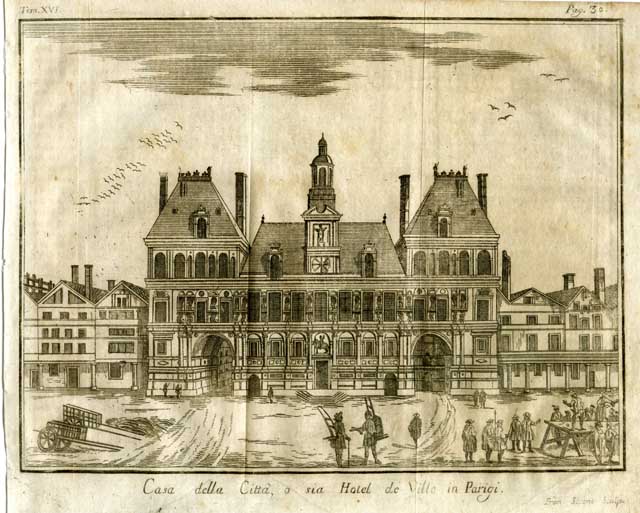 Casa della Città, o sia Hotel de Ville in Parigi
