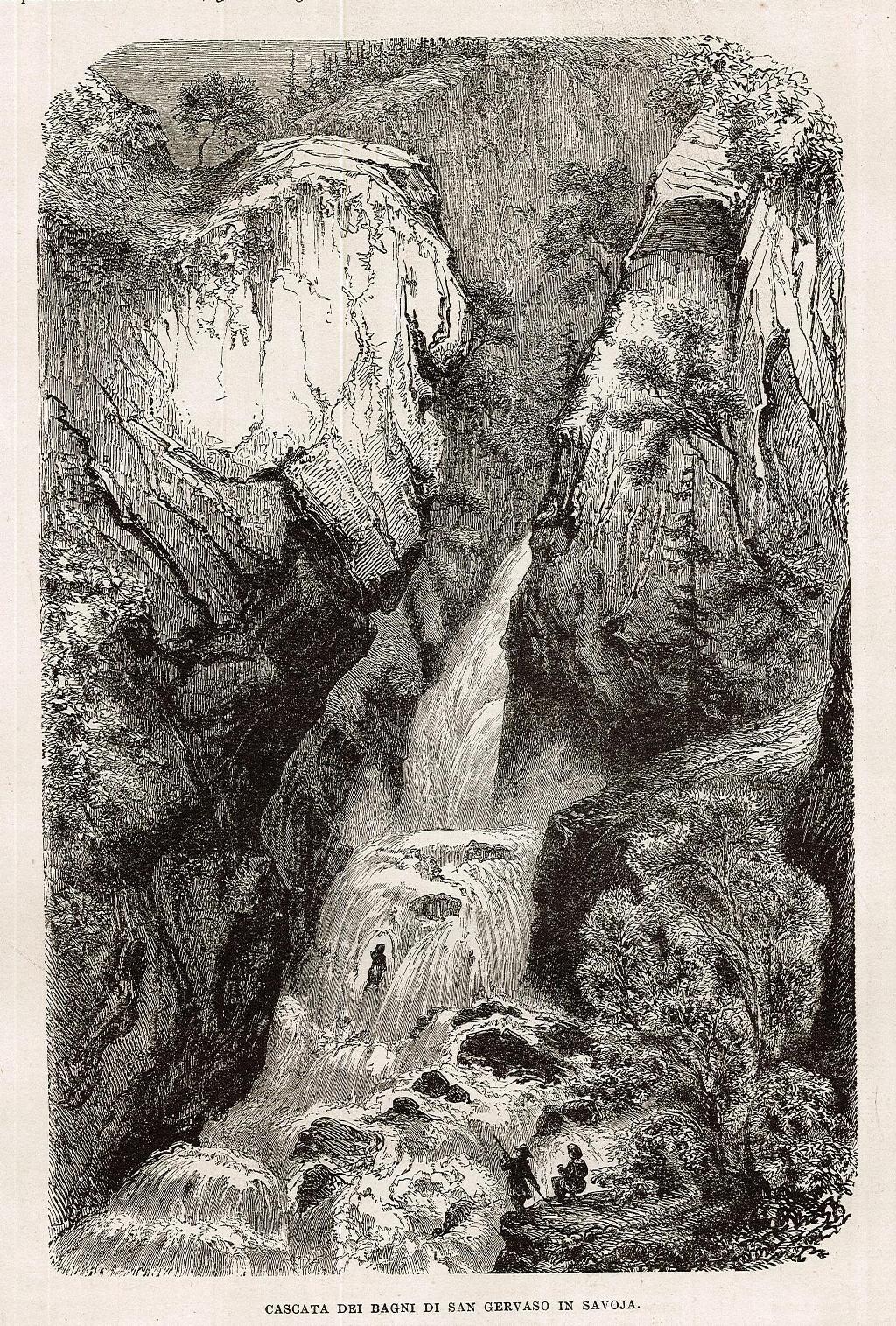 Cascata dei bagni di San Gervaso in Savoja
