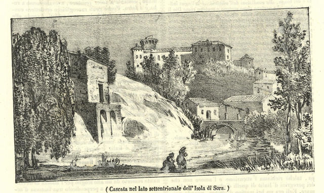 Cascata del lato settentrionale dell'Isola di Sora