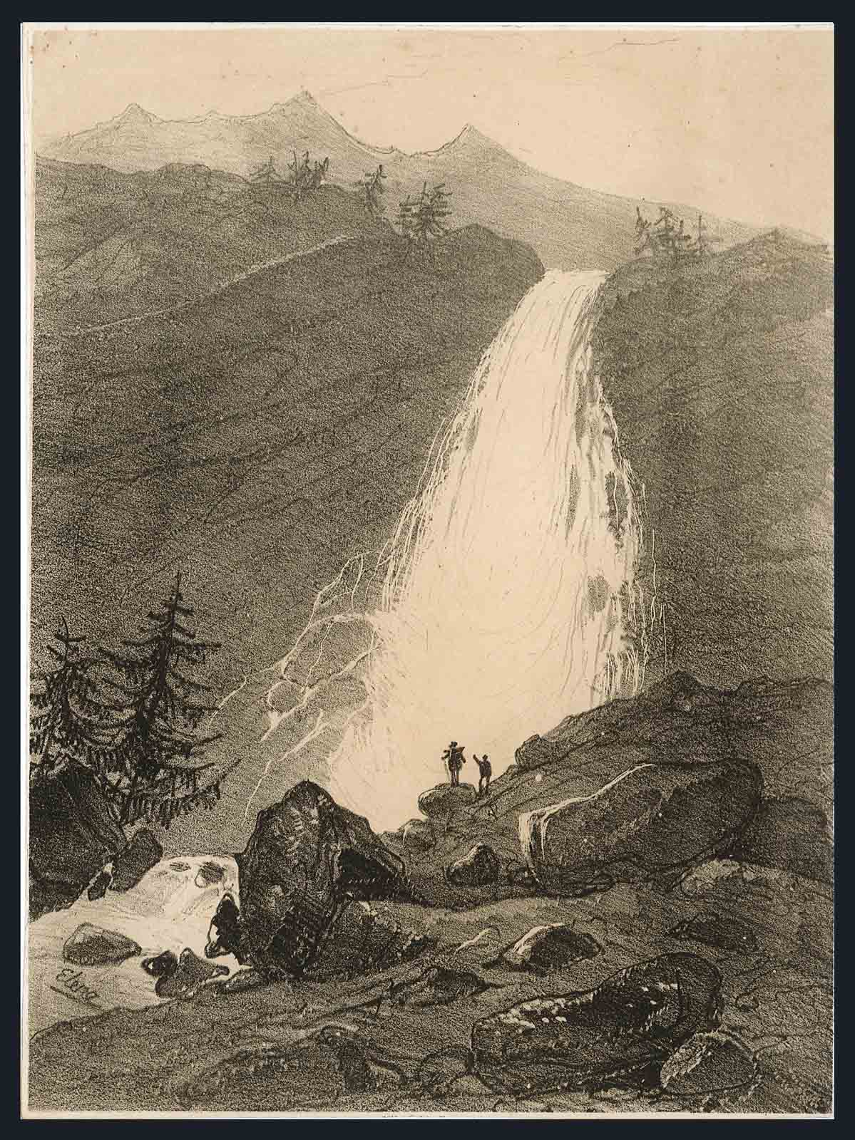 Cascata di Pianazzo presso Chiavenna (senza titolo)