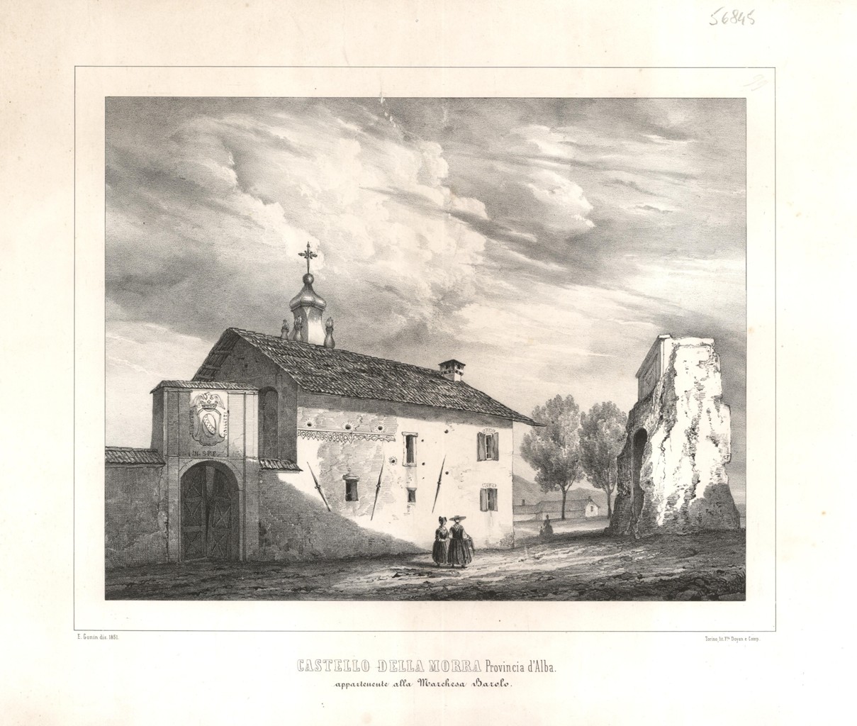 Castello della Morra Provincia d'Alba, appartenente alla Marchesa Barolo