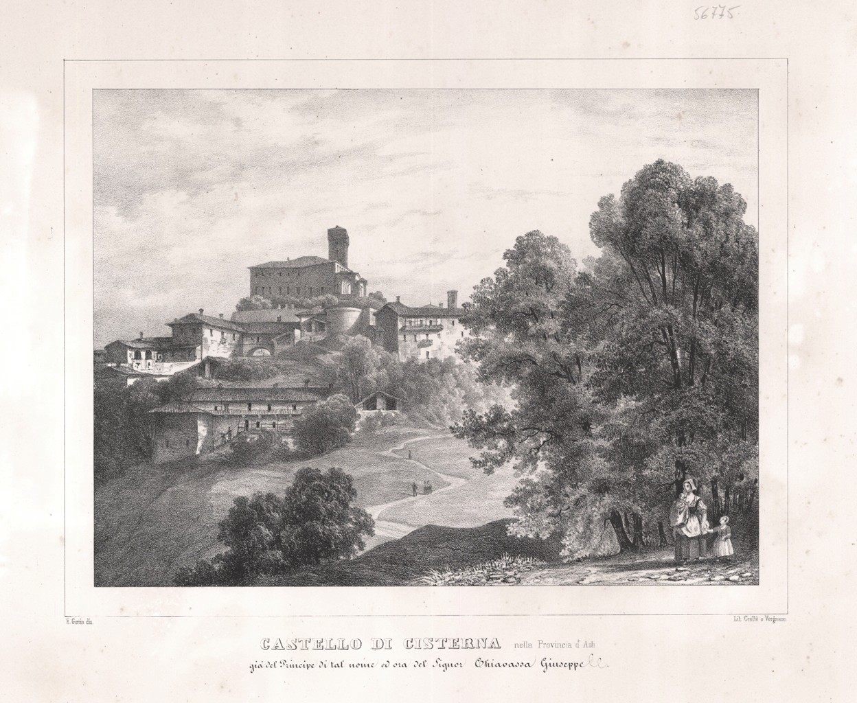 Castello di Cisterna nella Provincia di Asti, già del Principe …