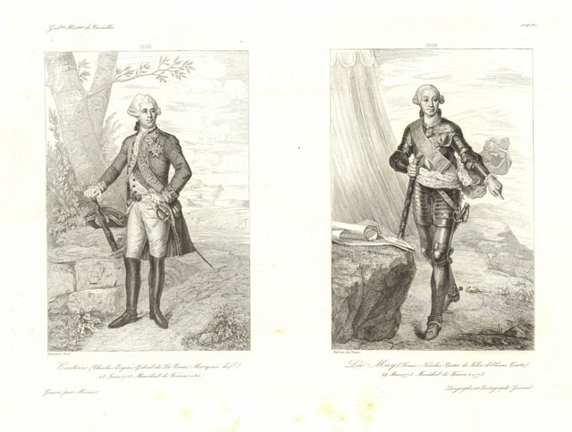 Castries(Charles-Eugene-Gabriel de la Croix, Marquis de) 13 junin 1783, Maréchal …