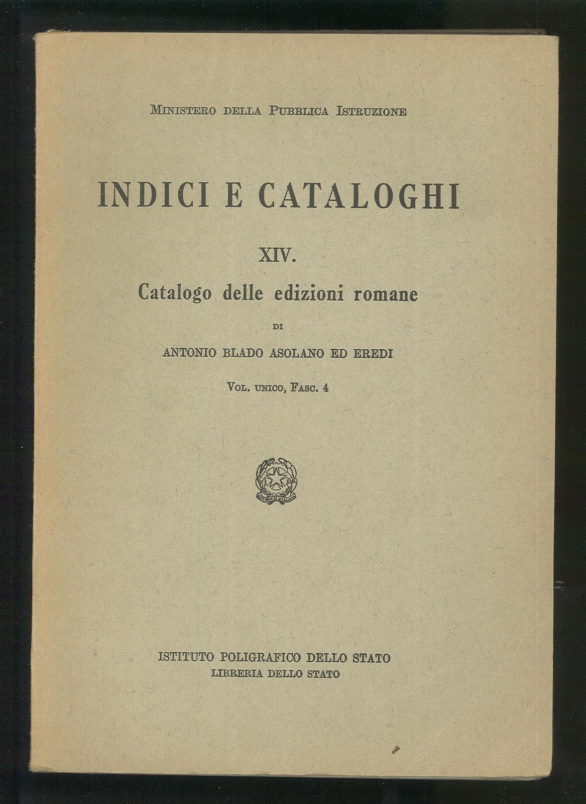 Catalogo delle Edizioni Romane