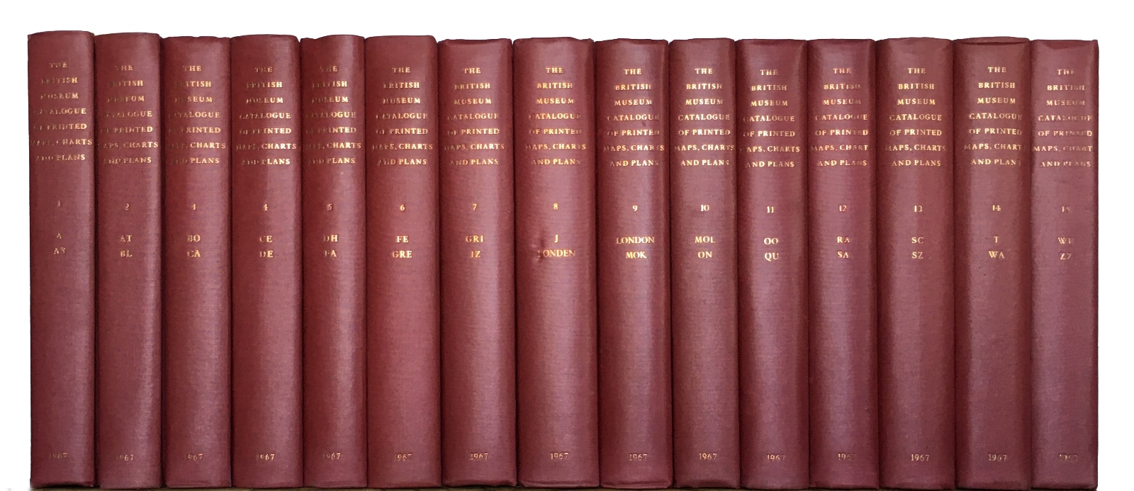 Catalogue of printed maps, charts and plans: photolithographic edition, complete …