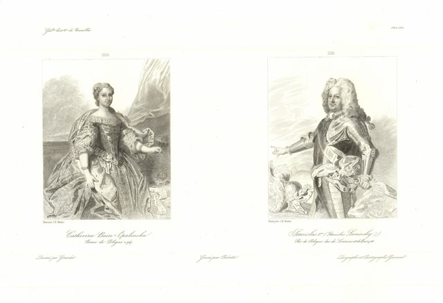 Catherine Bnin-Opalinska reine de Pologne - Stanislas 1.er (Stanislas Leczinsky) …