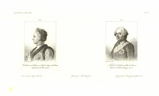 Catherine II Alexienvna (Sophie.Auguste-fréderique) Impératrice de Russie - Fréderic II …