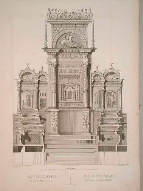 Cattedra Vescovile / nel Coro del Duomo di Ferrara