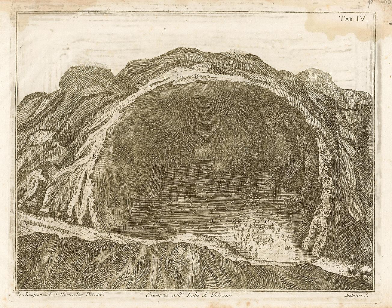 Caverna nell'Isola di Vulcano