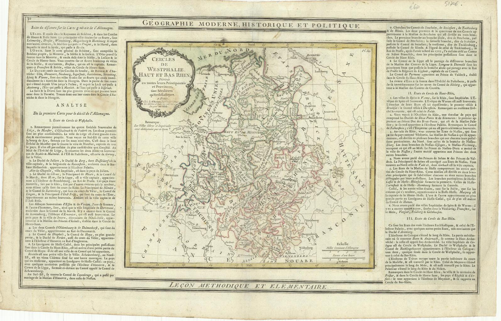 Cercles de Westphalie, Haut et Bas Rhin.