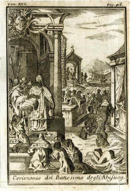 Cerimonie del Battesimo degli Abissini