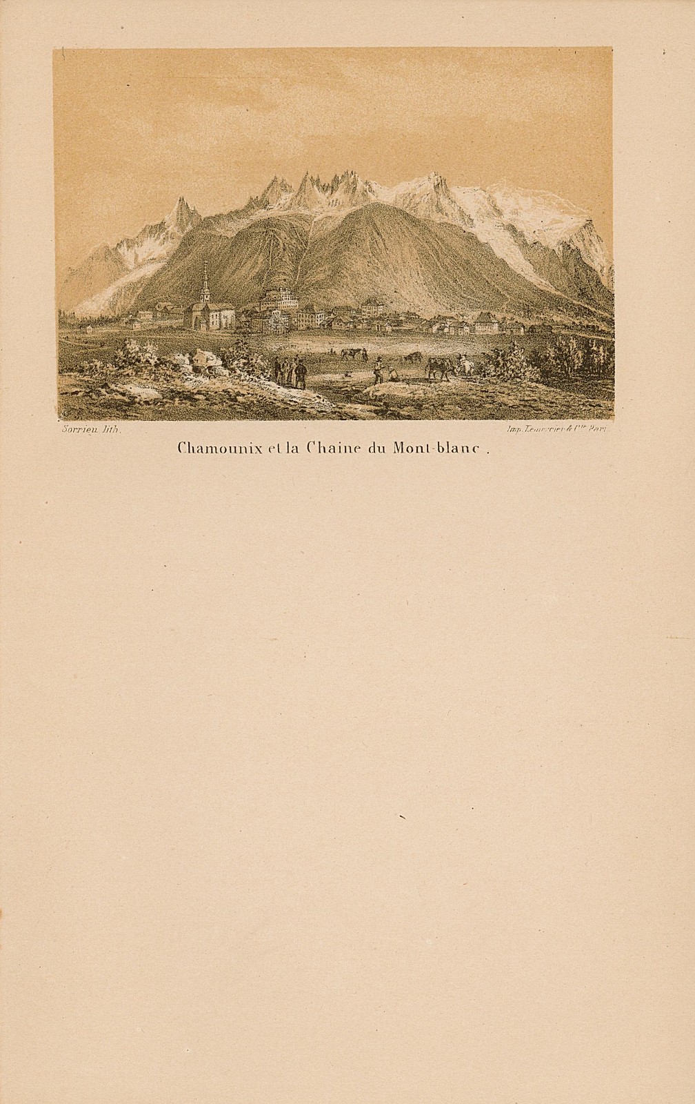 Chamounix et la Chaine di Mont Blanc