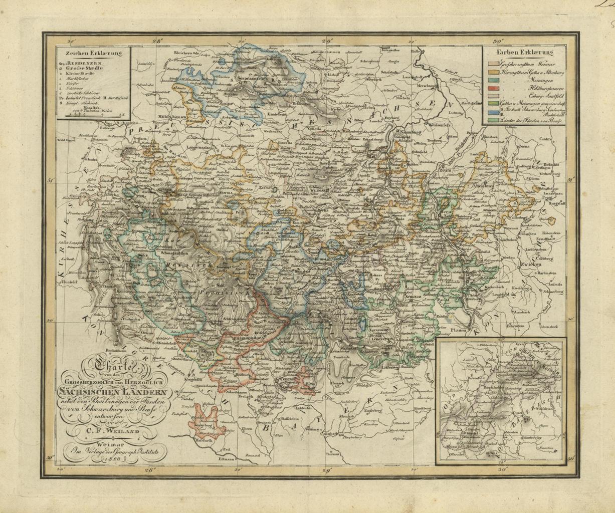 Charte von den Grossherzoglich und Herzoglich Sachsischen Landern