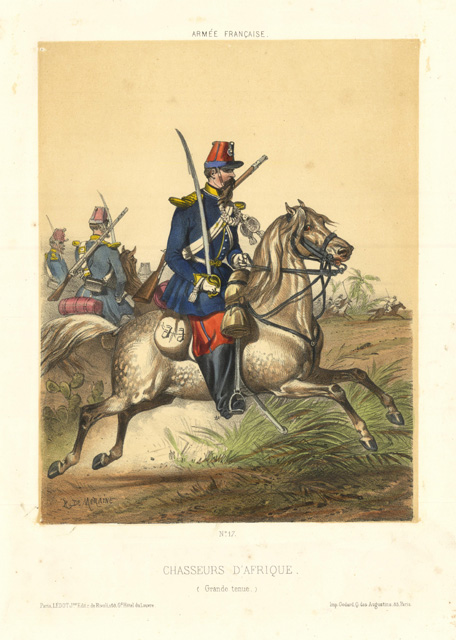 Chasseurs d'Afrique (Grande tenue.)