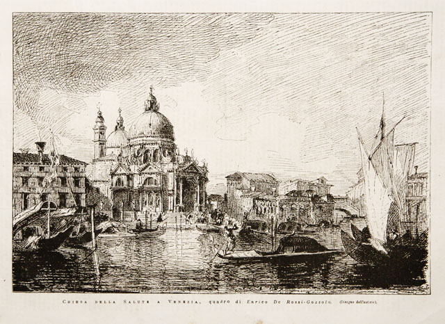 Chiesa della Salute a Venezia, quadro di Enrico De Rossi-Gozzolo