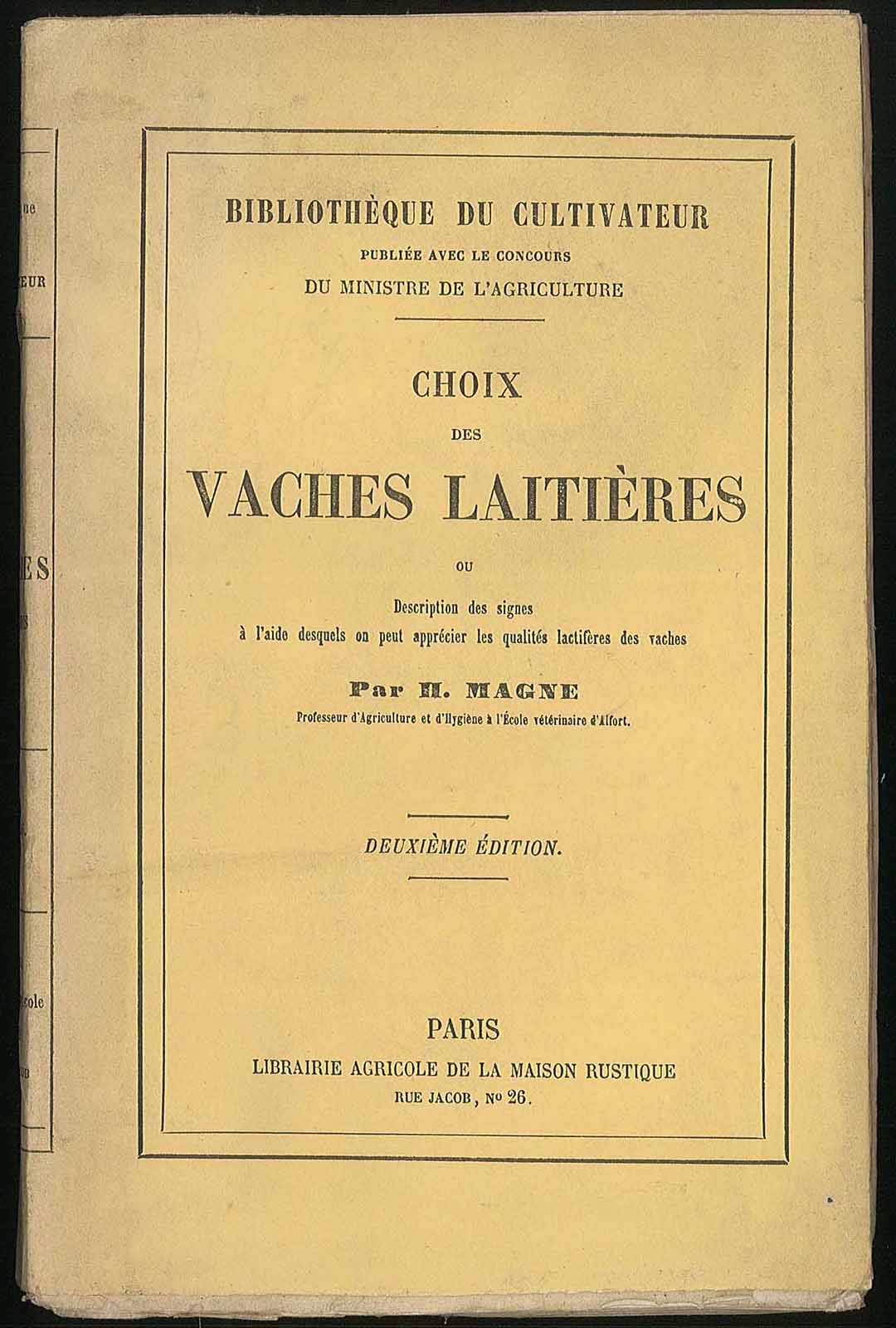 Choix des Vaches Laitières ou description de tous les signes …