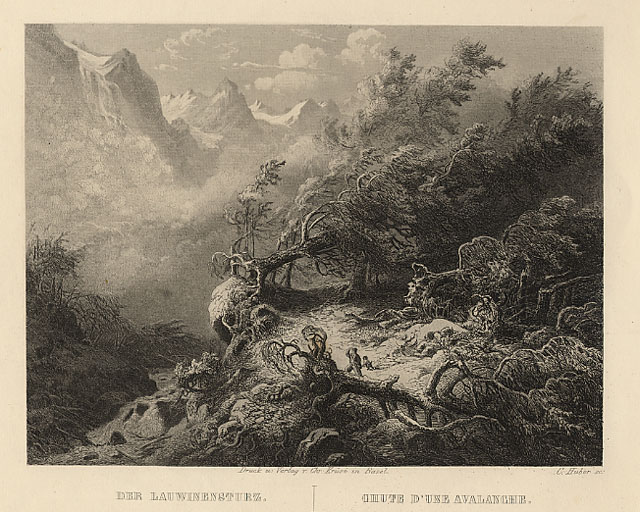 Chute d'une avalanche