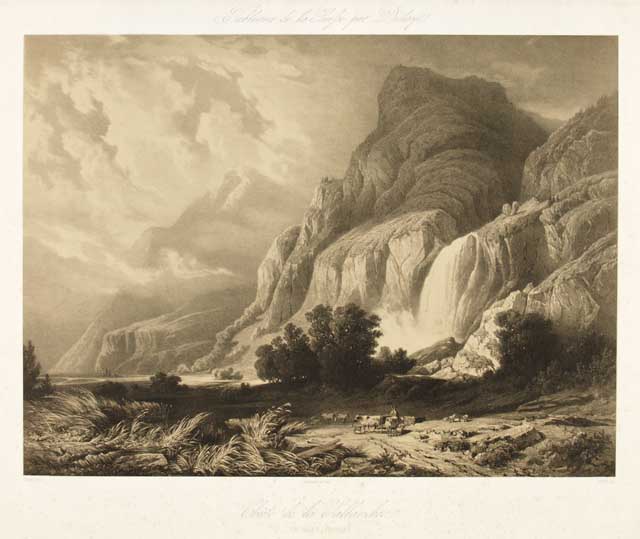 Chute de la Sallanches en Valais (Suisse)
