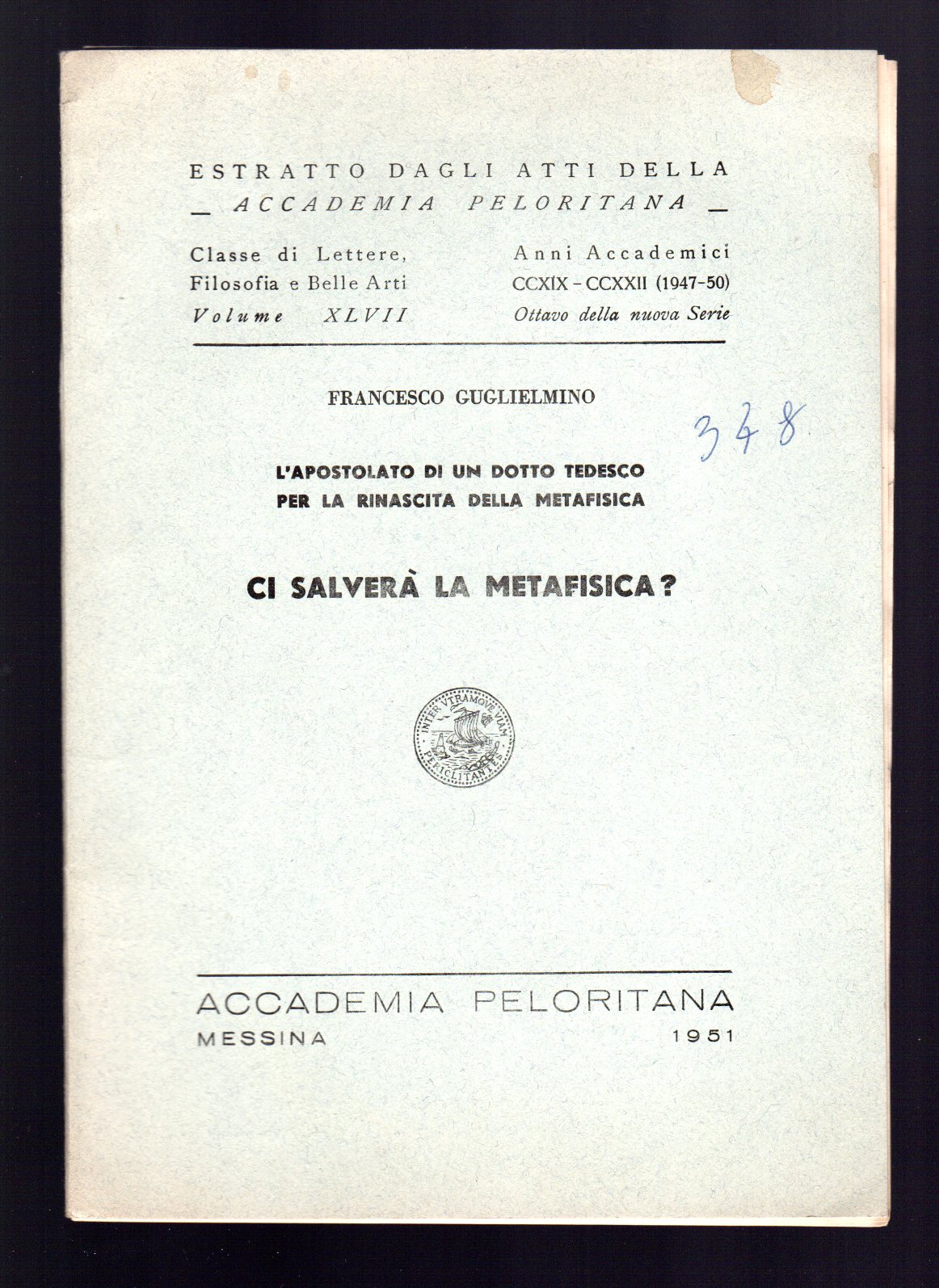 Ci salverà la metafisica?