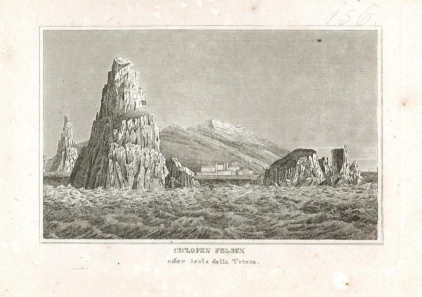 Ciclopen Felsen oder Isola della Trizza