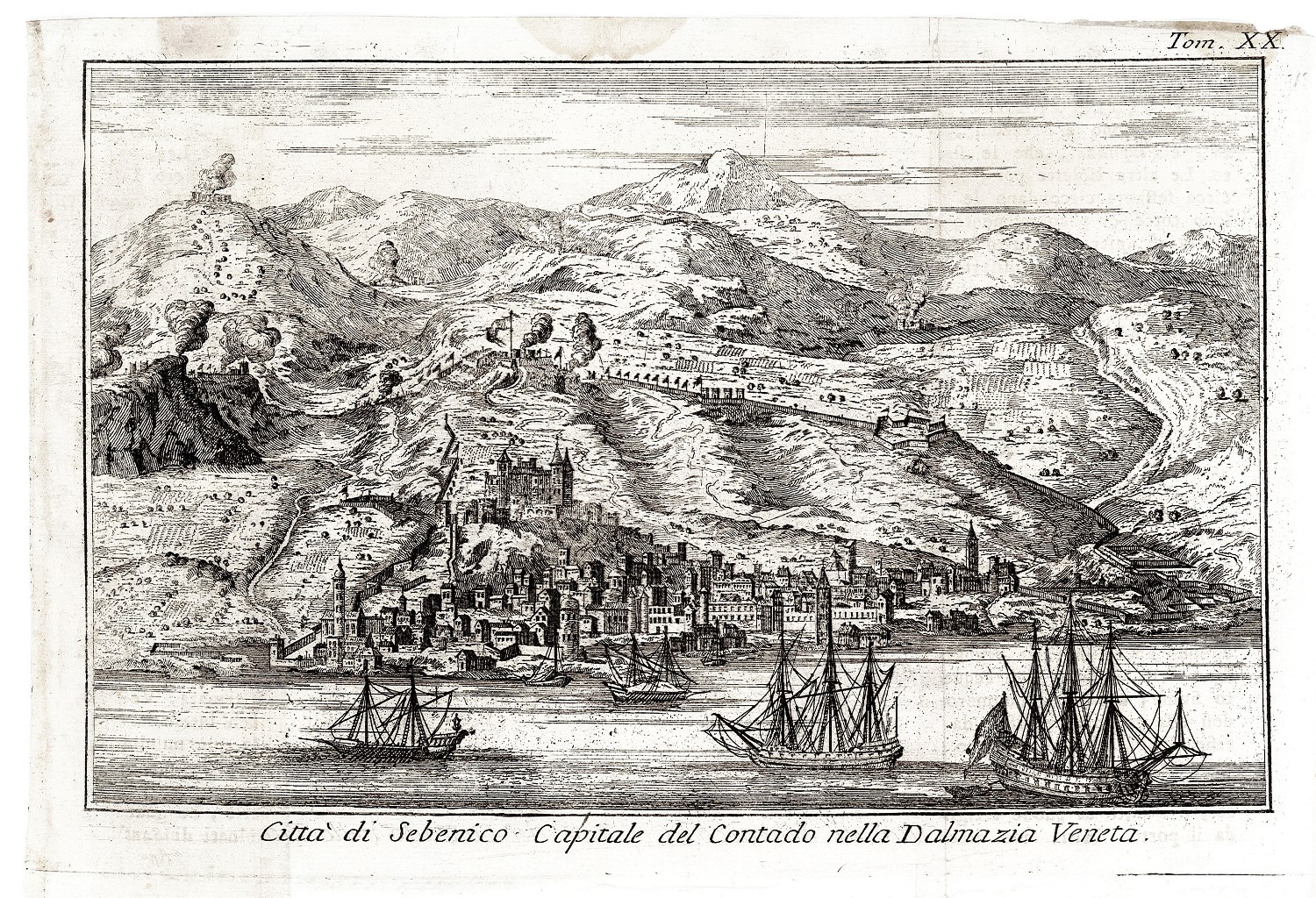 Città di Sebenico, Capitale del Contado nella Dalmazia Veneta.