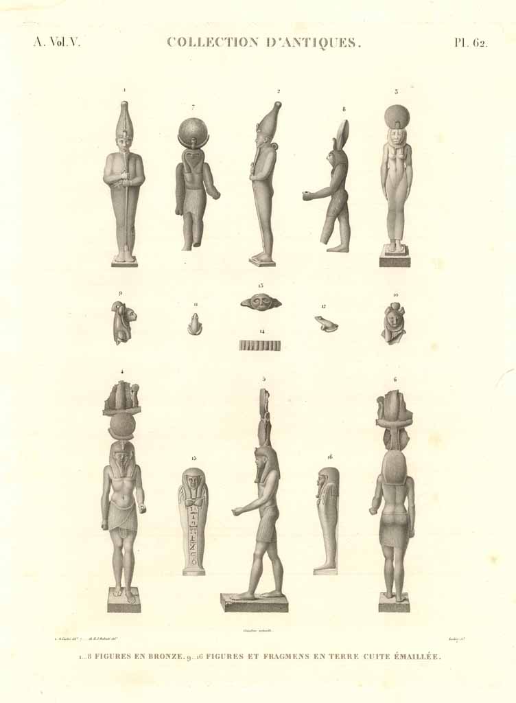 Collection d'antiques - Figures en bronze - Figures et fragmens …