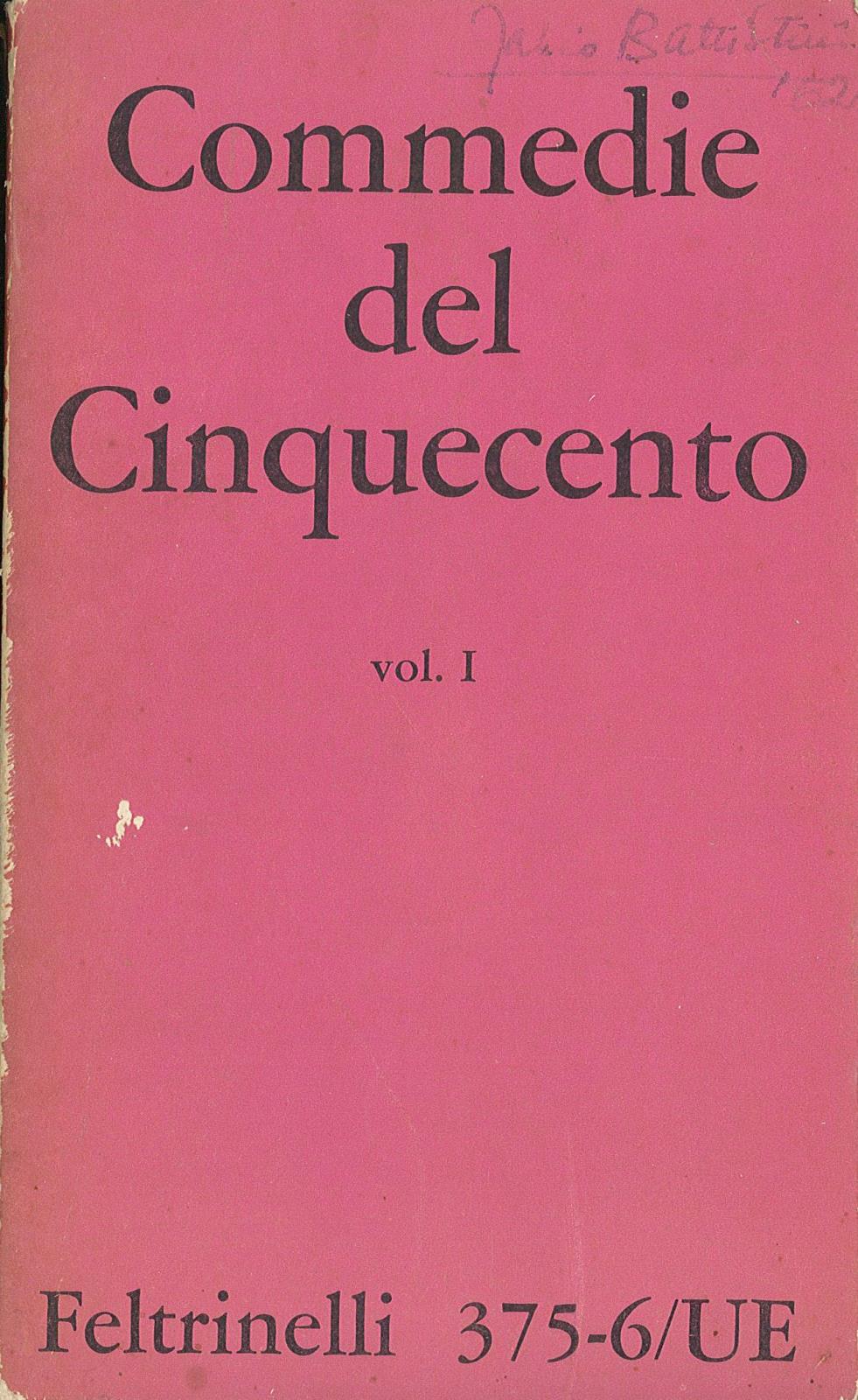 Commedie del Cinquecento