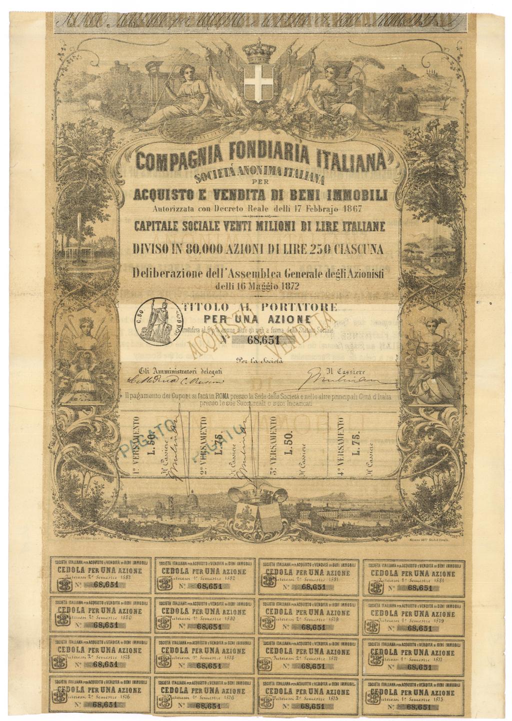 Compagnia Fondiaria Italiana - Società Anonima Italiana