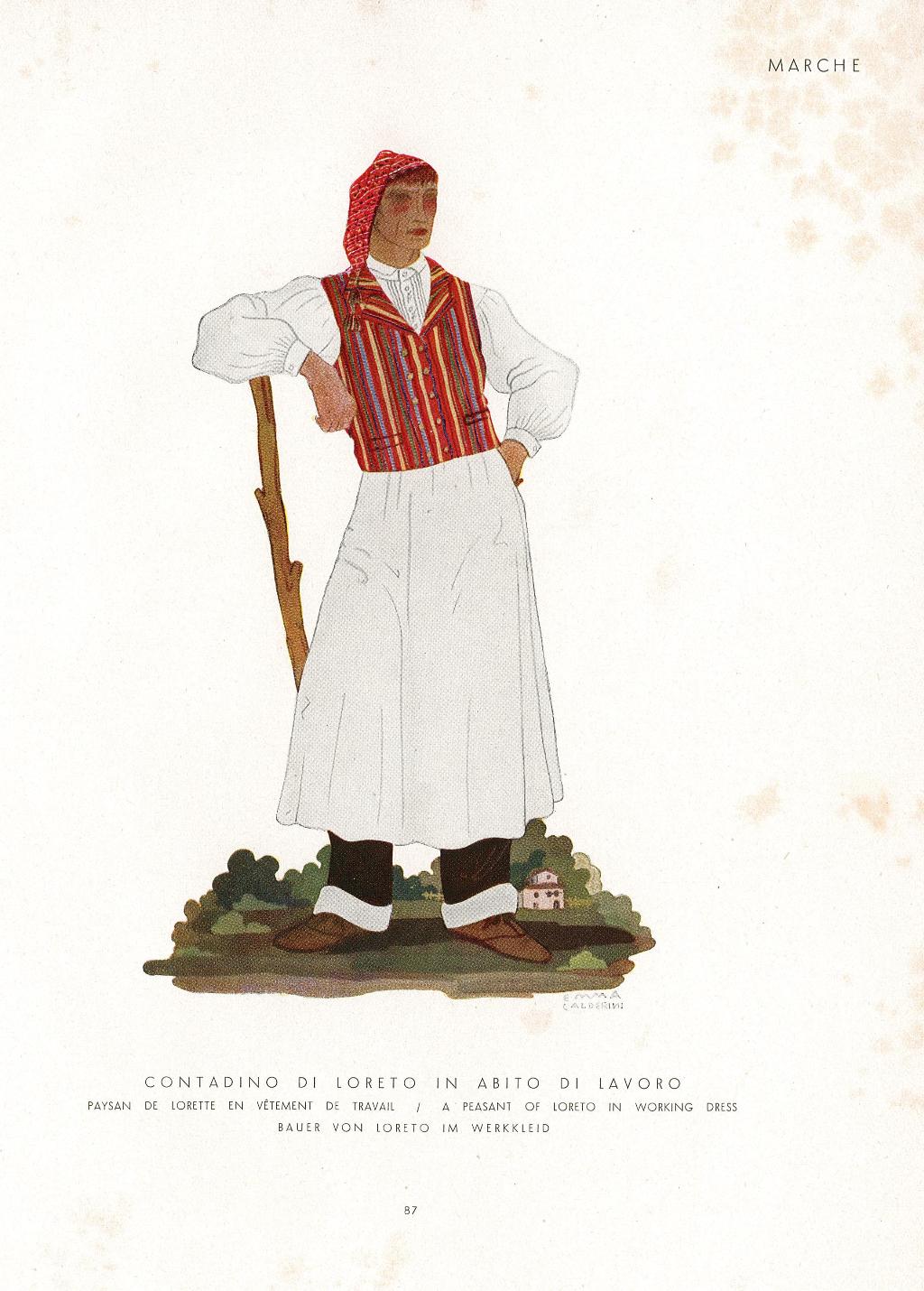 Contadino di Loreto in abito di lavoro